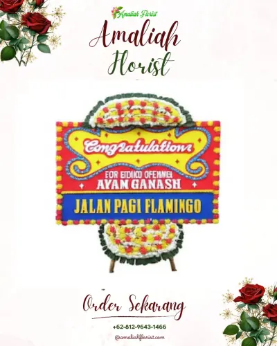 Bunga Papan Congratulation di Tegaljeruk